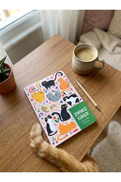 Thinkbook Agenda atemporală, Agenda pisică cu motive florale