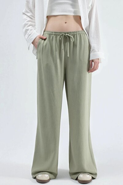 Hiccup Wide Leg Pants in Viscose and Linen Blend