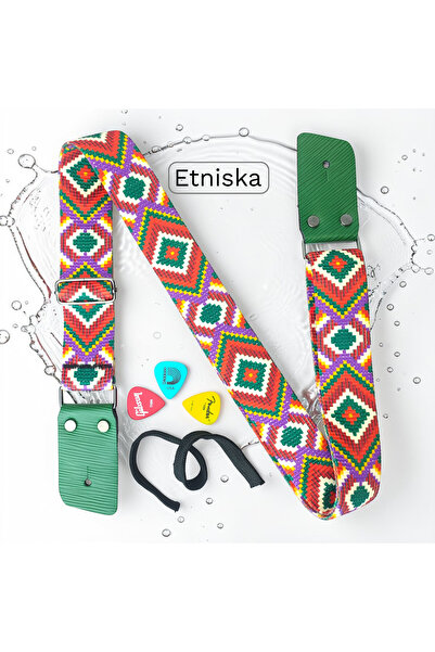 MEDUSA Etnıska Model Ukulele Ve Gitar Askısı (TÜM GİTARLAR İLE UYUMLUDUR)