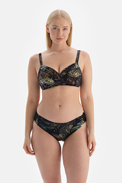 Dagi Siyah - Yeşil Korseli Toparlayıcı Bikini Üstü