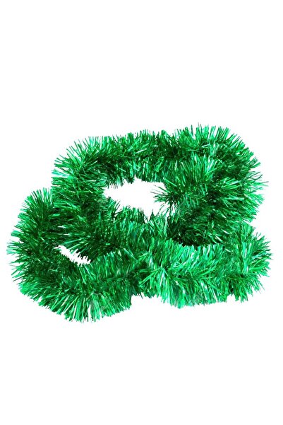 Pandoli زينة لامعة خضراء للحفلات بطول 2 متر مقاس 6 سم