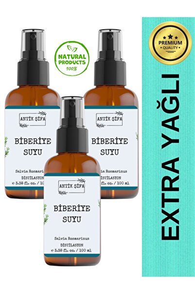 Antik Şifa Biberiye Suyu 300 ml - (3 X 100ml ) Sebum/yağ Dengeleyici Tonik
