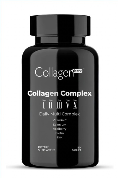 Collagen Forte Platinum مركب الكولاجين 5 أنواع - البيوتين والزنك والسيلينيوم ...
