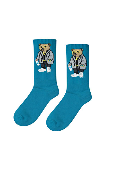 CARNAVAL SOCKS Тенис чорапи с шарка на синьо мече
