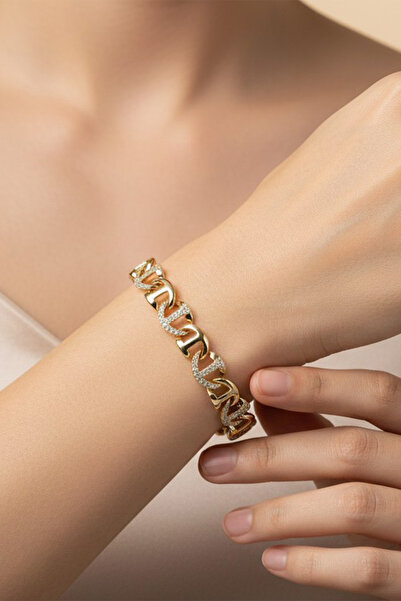 XUPING JEWELRY Stil Incisi /Xupıng Jewelry 14 Ayar Altın Kaplama Kristal Taşl...