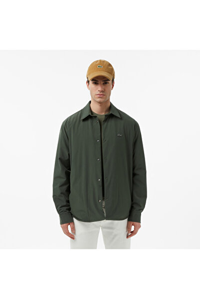 Lacoste Erkek Oversize Fit Haki Gömlek