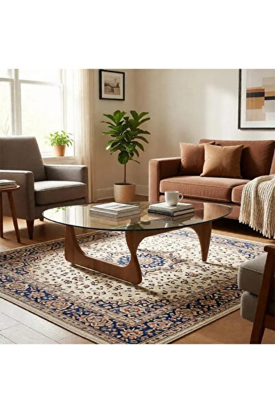 DEC13 طاولة قهوة زجاج بتصميم حديث