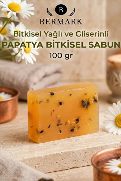 bermark Bitkisel Yağlı Ve Gliserinli, Doğal Papatya Sabunu, Vegan 1 Adet 100 gr