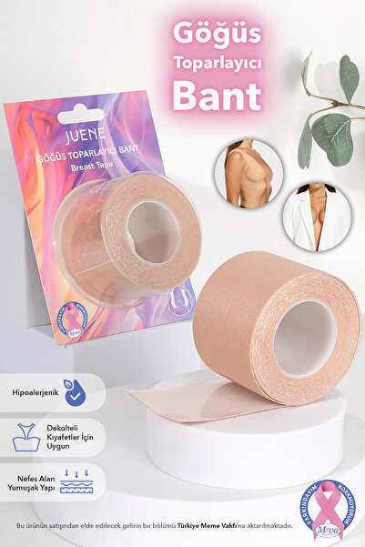 Juene Göğüs Toparlayıcı Bant – Tek Kullanımlık, İz Yapmayan, Ince Kıyafetlerd...