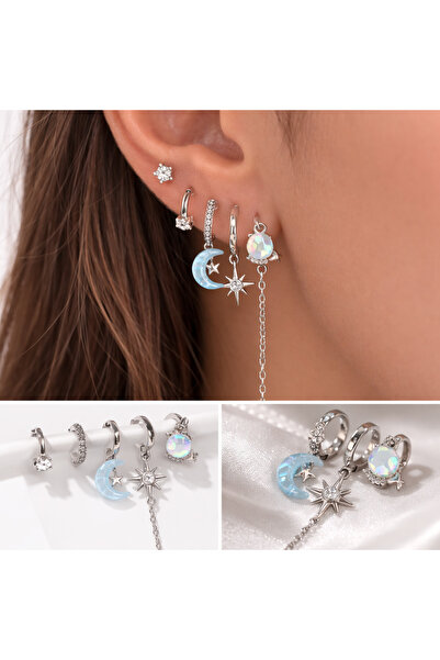 JEWELRY Çoklu Çelik Küpe