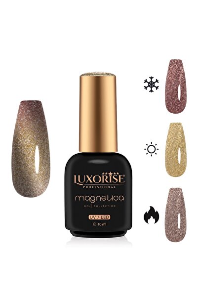 LUXORISE Ημιμόνιμο βερνίκι νυχιών MAGNETICA - ThermoCharm, Siren Sunset 10ml