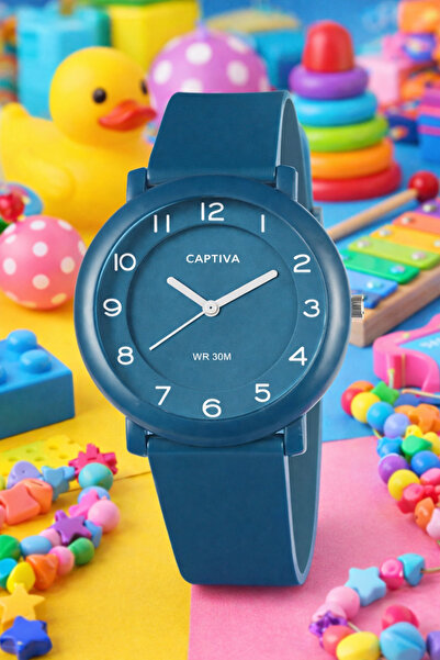 captiva 30 mt Suya Dayanıklı Analog Silikon Kordonlu Çoçuk Kol Saati CP.YN.25.24