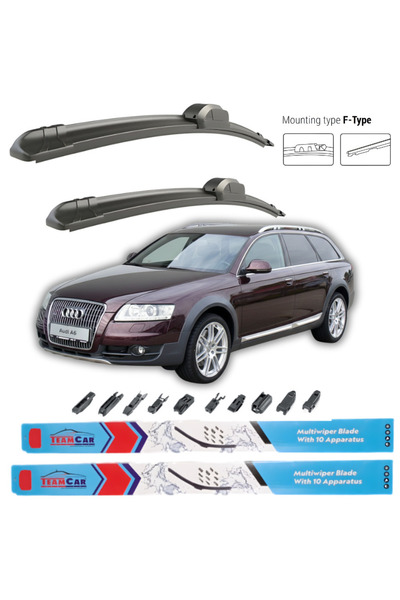 TEAMCAR Υαλοκαθαριστήρες Audi A6 (Allroad C6, 4FH) 2009-2011 Εμπρός σετ Επίπεδα