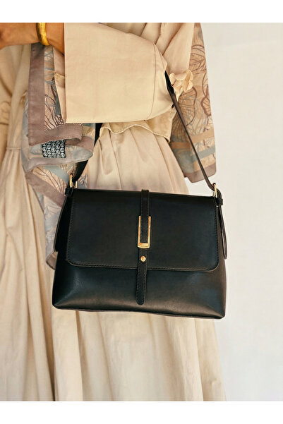 Çanta Trend Γυναικείο Μαύρο Μαλακό Δερμάτινο Τσάντα χιαστί