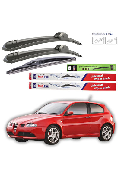 TEAMCAR Υαλοκαθαριστήρες Alfa Romeo 147 (937) 3θυρο 2001-2005 Πλήρες Σετ