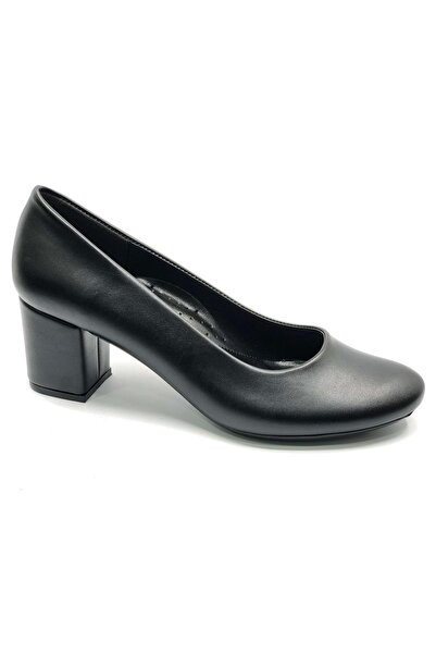 Kids Club Shoes Mehtap Classic Γυναικείο Παπούτσι με τακούνι ΜΑΥΡΟ