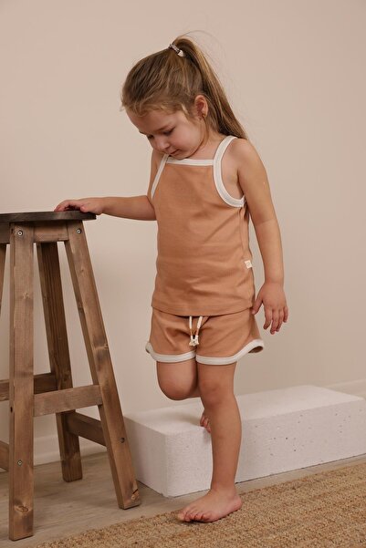 OhlalaKoala Комплект шорти с тиранти Milky Coffee