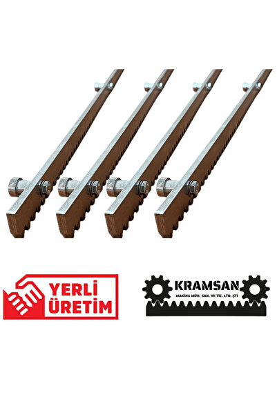 KramsanGlobal 8x30mm - Bahçe Otomatik Kapı Kremayer Dişlisi - 4 Metre - (4'lü...
