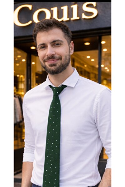 couis ربطة عنق محبوكة كاكي