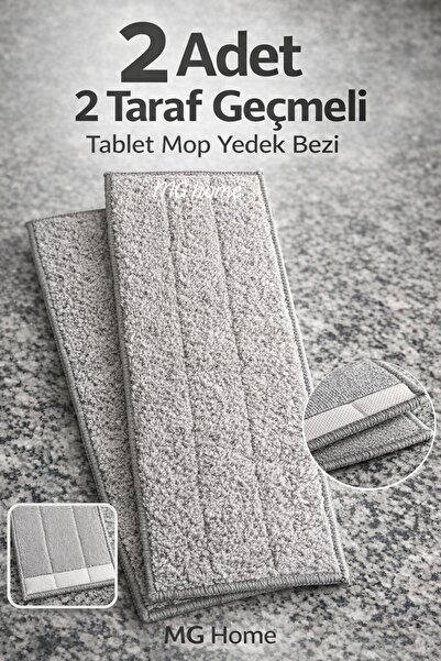 VENON 2 Adet ❤️ Tablet Mop Yedek Bezi ❤️ 2 TARAF GEÇMELİ ❤️ ÖLÇÜ 12.5 x 33 ❤️...