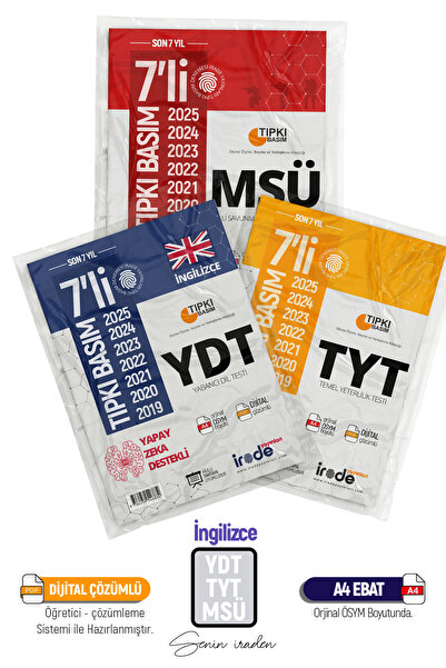 İrade Yayınları 2026 YKS TYT-MSÜ YDT İNGİLİZCE Fasikül Ösym Çıkmış Sorular So...