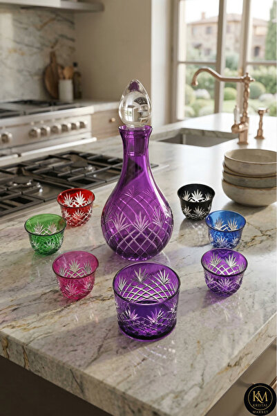 Kristal Market Cut Crystal Zamzam Mira Set Handcrafted