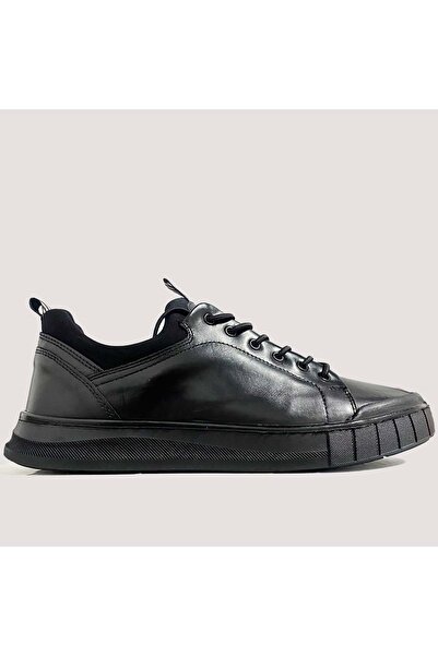 MARCOMEN Men's Leather Casual Shoes 20538 - Black - 44