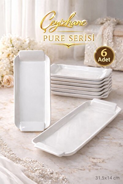 Çeyizhane Pure Serisi Premium Servis Sunum Tabağı & Tavuk Dünyası & Çeyizlik ...