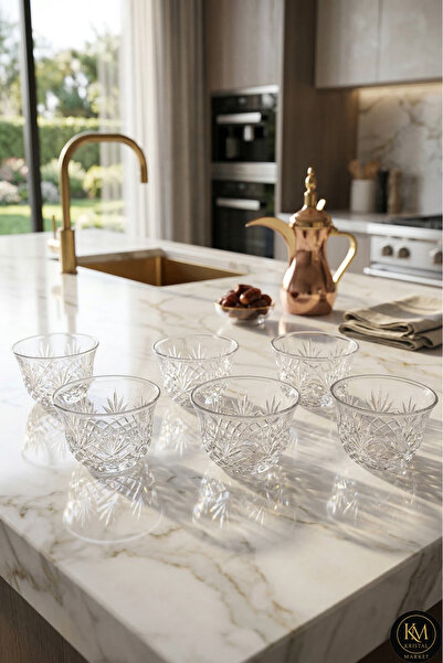 Kristal Market El Yapımı Kesme Kristal Püskül Desen Lokumluk Mıra Zemzemlik