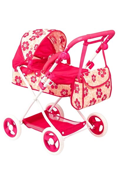 Toybox عربة أطفال مع حقيبة، عربة دمى للعب التخيلي، ألعاب أطفال