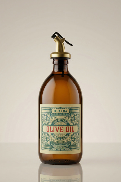 KHAKMA 500 Ml Black Color Italian Glass Oil Pot Vintage Oil Pot 500vintage2