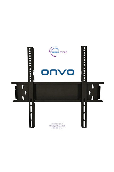 ONVO 100” inç Televizyon Uyumlu Sabit Duvar Asma Aparatı-120 Kg Taşıma Kapasi...