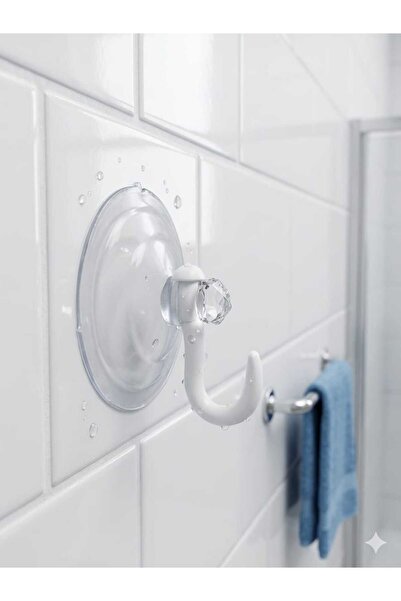 zeixpow 1 Adet Öpücük Askı Cam Vantuzu Büyük Boy 4 Cm