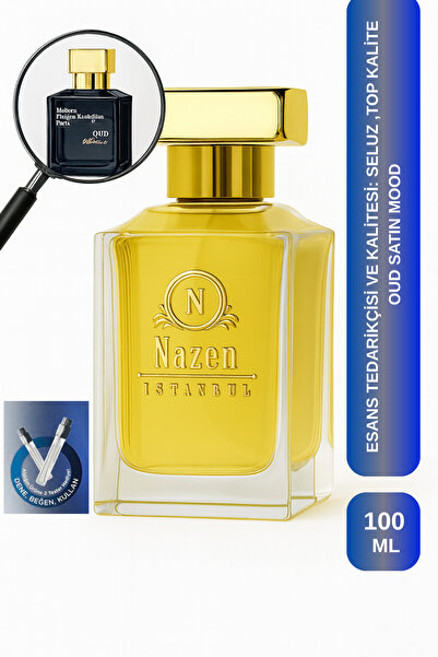 Nazen İstanbul Oud Satin Mood | Oud - Misk - Vanilya - Benzoin | Güçlü ve Yoğ...