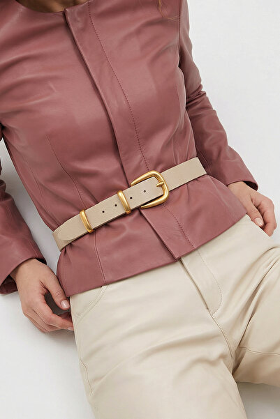 Milleniva حزام خصر نسائي من Double Gold Bridge Ecru حزام i