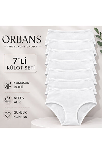 Orbans Women's Panties, Women's High Waist Cotton Panties, Pack of 7