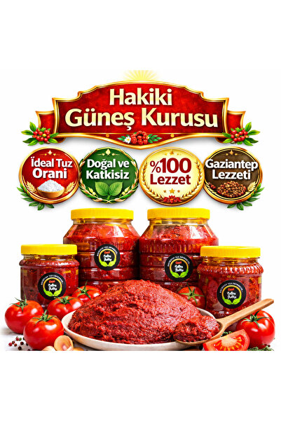 gazisofraantep Antep Ev Yapımı Domates Salçası -katkısız Doğal- 3 Kg