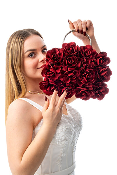 GUSTELLO ΡΟΖΑΛΙΑ |   Ασημί Μεταλλικό D Με χερούλι Βραδινό Φόρεμα με Σχέδιο Υφ...