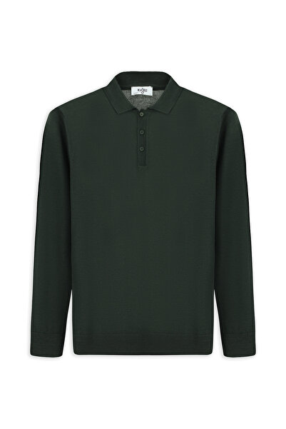 Kiğılı Πουλόβερ με κουμπιά με λαιμόκοψη και κανονική εφαρμογή, ζεστό μάλλινο ...