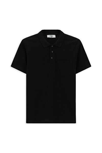 Kiğılı Slim Fit Dar Kesim Pamuk Cepli Polo Yaka Tişört