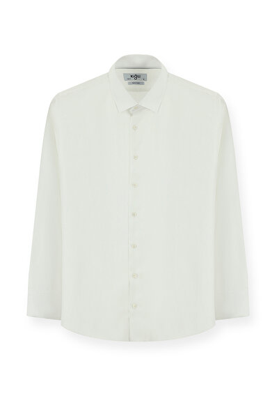 Kiğılı Довгий рукав, облягаючий крій, з малюнком, бавовняна класична сорочка