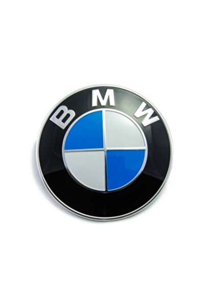 BMW emblem for hood or trunk 82 mm, Blue