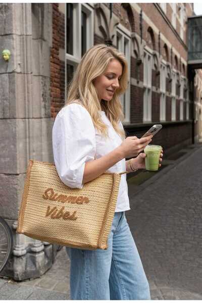 LAGRANZE Women's Straw Bag Bag – Large Size, Suitable for Daily and Beach Use...