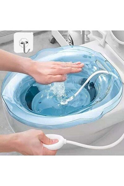 Arabest حوض استحمام مقعد المرحاض مع شطف يدوي، حوض للعناية ما بعد الولادة، مقا...