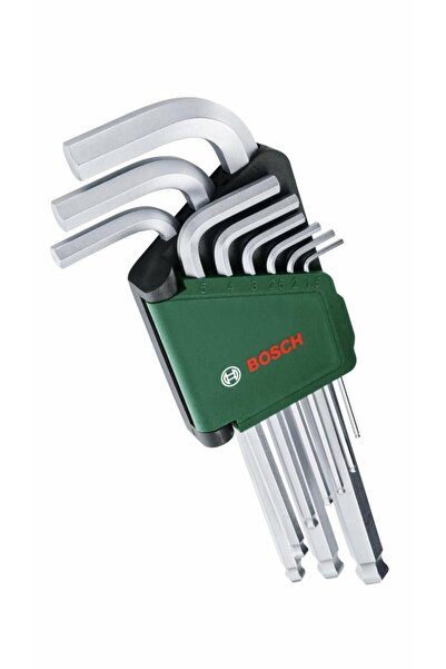 Bosch Top Başlı Uzun Alyan Anahtar Takımı 9 Parça - 1600a02bx9