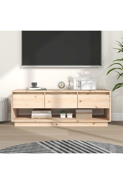 Concept Comodă TV, 110,5x34x40 cm, lemn masiv de pin