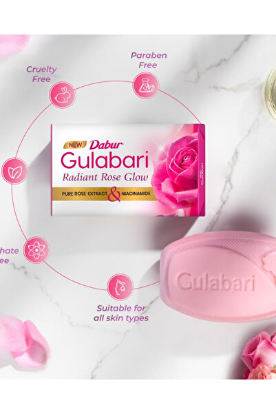 Dabur GULABARI ROSE SOAP 150GM 1 PC