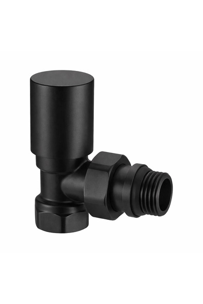 Fause Radyatör Havlupan Vanası Köşe Tip 1/2'' Siyah KVN101-B