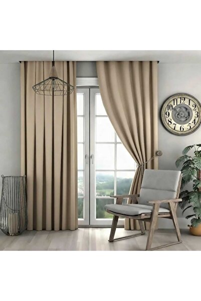 BD beyaz dokuma Cortina opaca termica rezistenta la lumina plisata bej