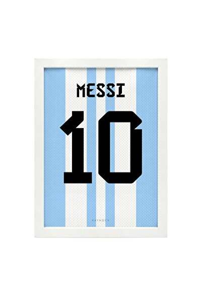 KAYNOCK Lionel Messi, Arjantin Jersey, Forma Tablo, Futbol Poster Tablo Dijit...